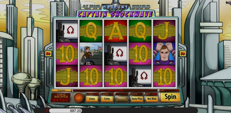 Play Captain Shockwave by Genii at 1Win Casino