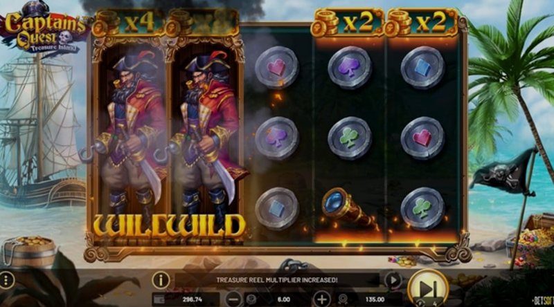 Play Treasure Island by Cq9 at 1Win Casino