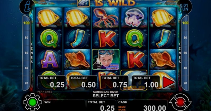 Play Caribbean Diver by Ct Interactive at 1Win Casino