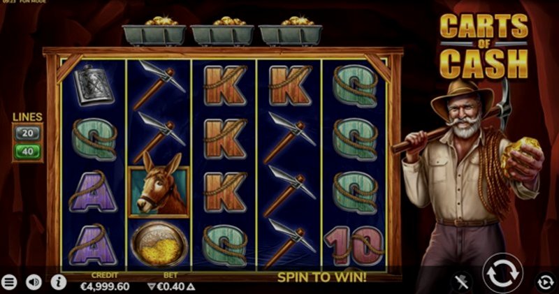 Play Carts of Cash by Bluehorn at 1Win Casino