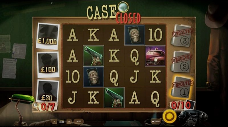 Play Case Closed by Red Tiger at 1Win Casino