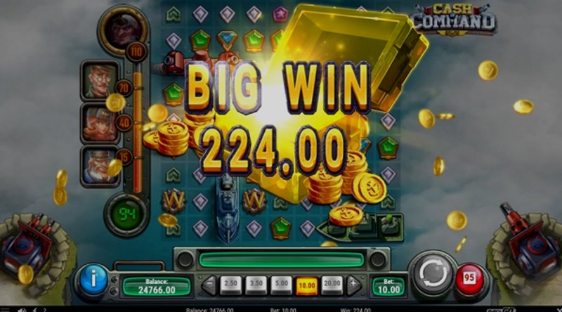 Play Cash of Command by Playn Go at 1Win Casino