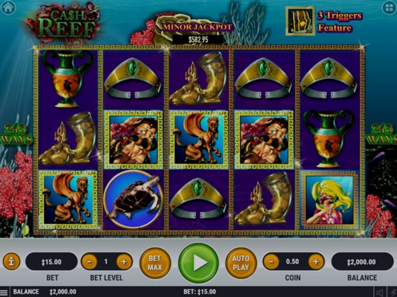 Play Cash Reef by Habanero at 1Win Casino