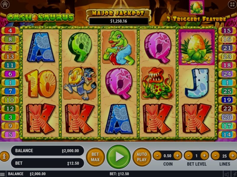 Play Cashosaurus by Habanero at 1Win Casino