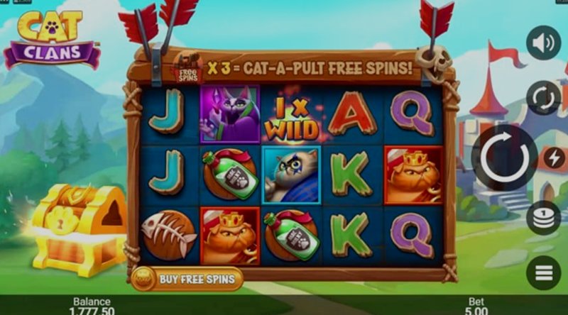 Play Cat Clans by Microgaming at 1Win Casino