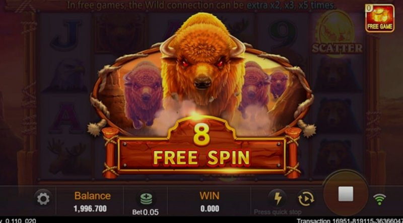 Play Charge Buffalo by Tadagaming at 1Win Casino