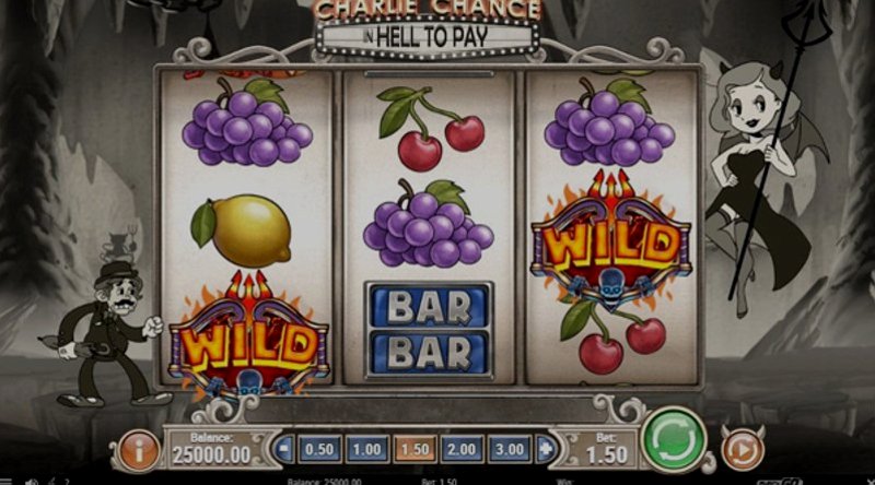 Play Charlie Chance in Hell to Pay by Playn Go at 1Win Casino