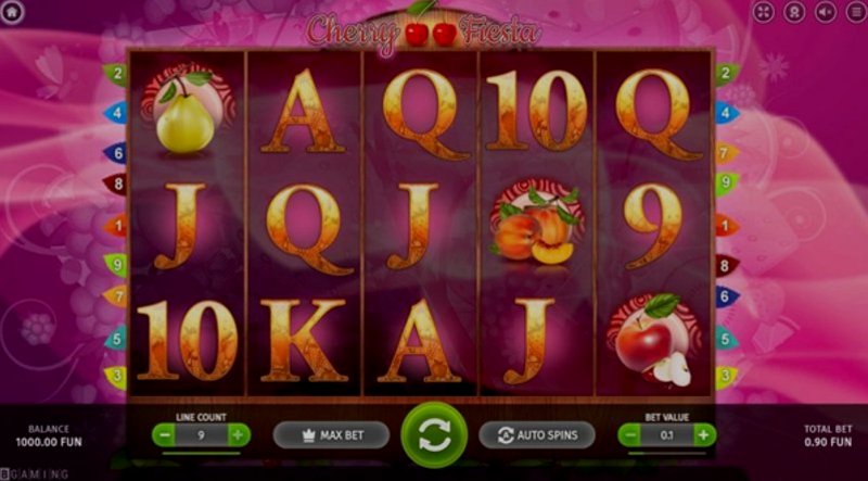 Play Cherry Fiesta by Bgaming at 1Win Casino