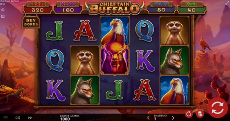 Play Chieftain Buffalo by Barbara Bang at 1Win Casino