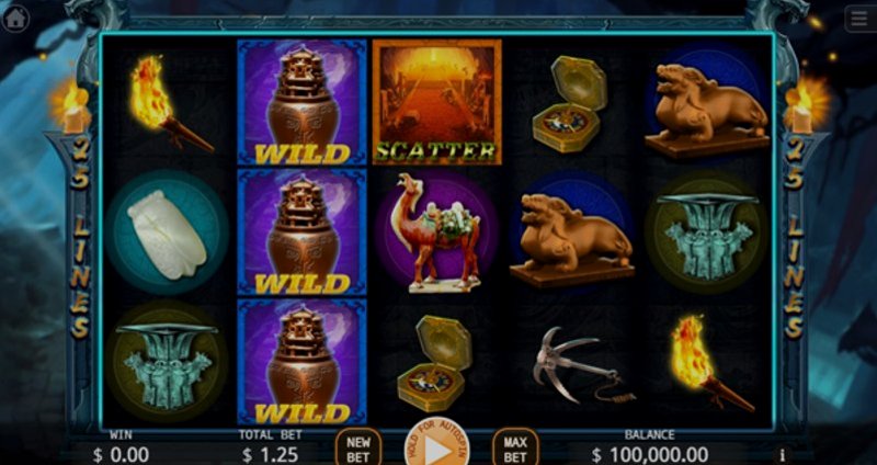 Play Chinese Ancient Tomb in India at 1Win Casino