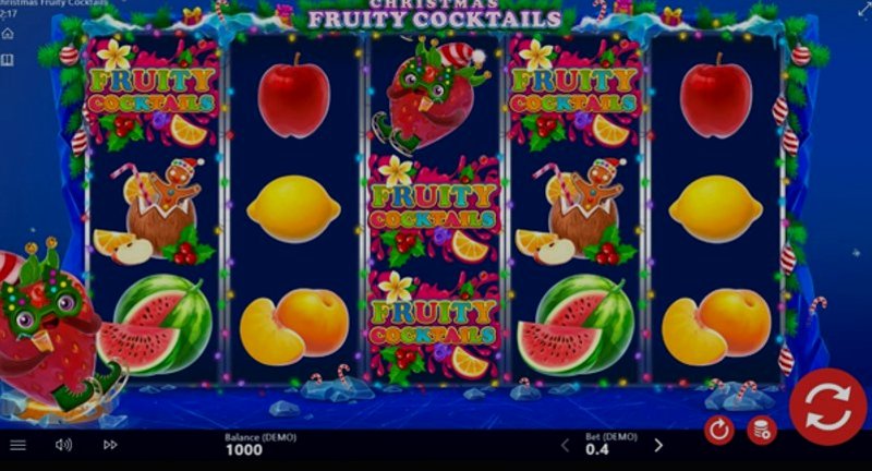 Play Christmas Fruity Cocktails by Barbara Bang at 1Win Casino