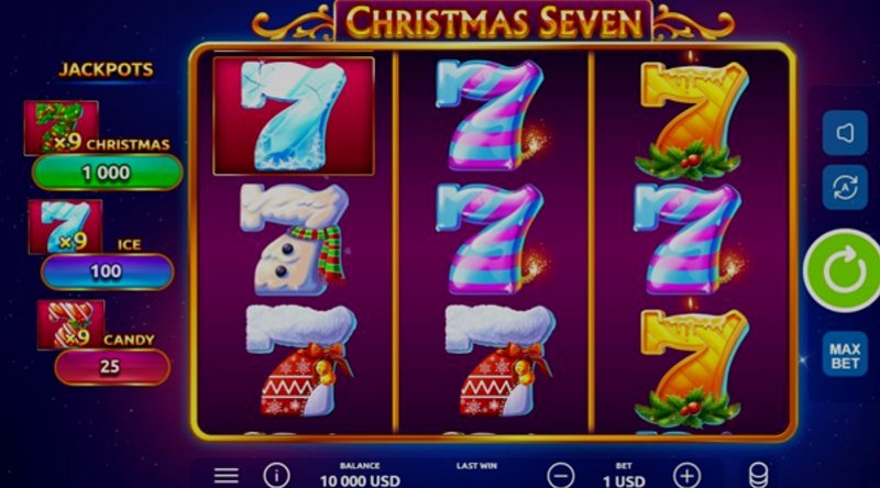 Play Christmas Seven by Onlyplay at 1Win Casino