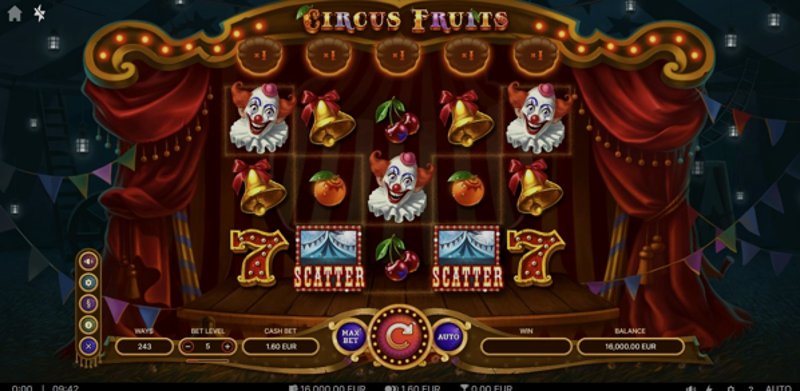 Play Circus Fruits by Truelab at 1Win Casino