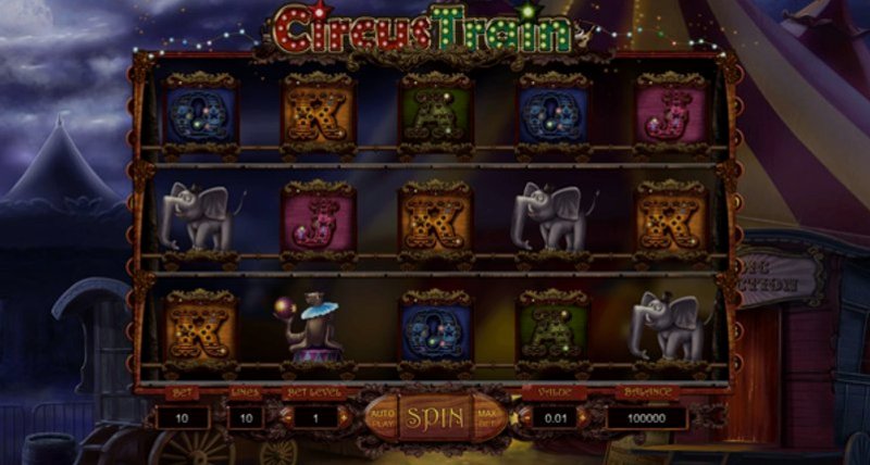 Play Circus Train by Thunderspin at 1Win Casino