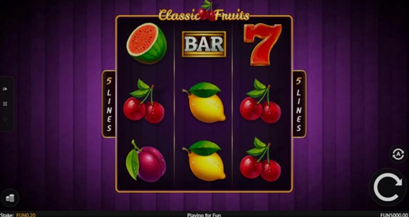 Play Classic Fruits by 1x2gaming at 1Win Casino