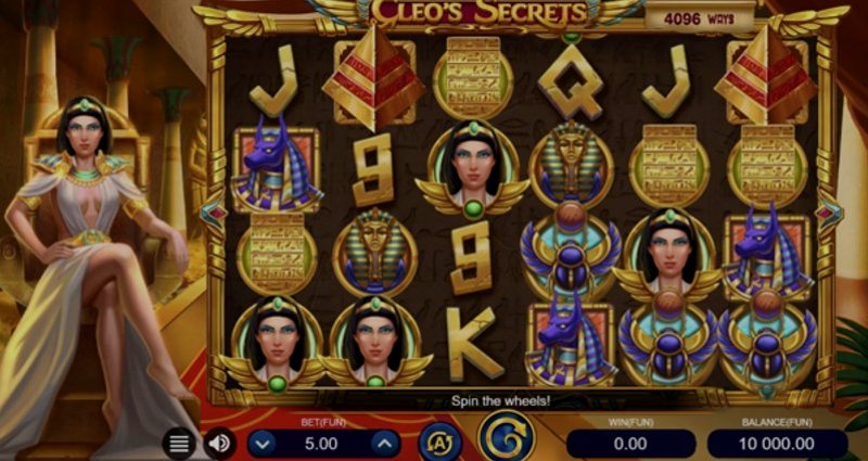 Play Cleos Secrets by Zillion Games at 1Win Casino