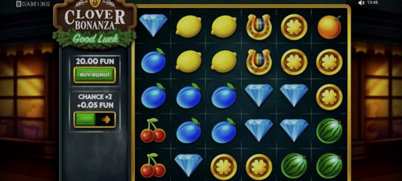 Play Clover Bonanza by Bgaming at 1Win Casino