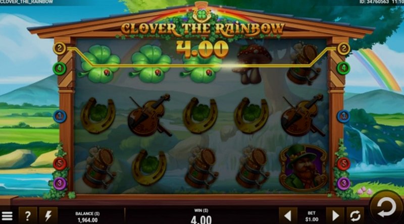 Play Clover the Rainbow by Games Global at 1Win Casino