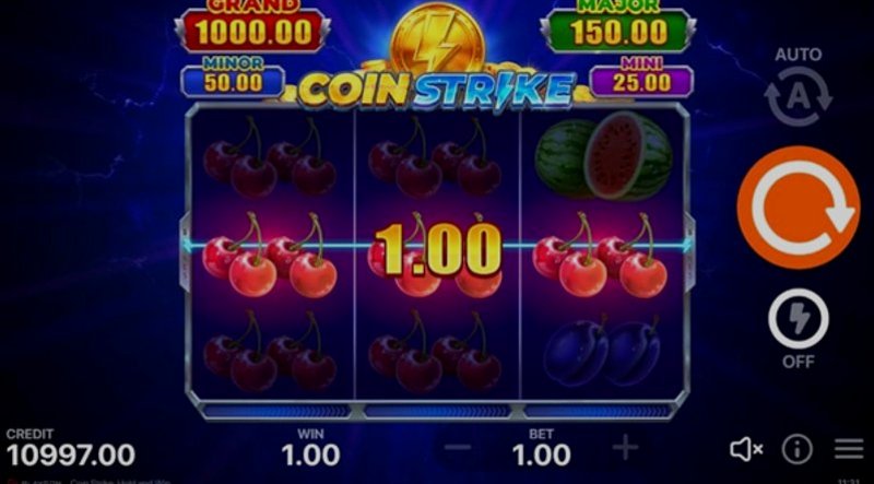 Play Coin Strike: Hold and Win by Playson at 1Win Casino