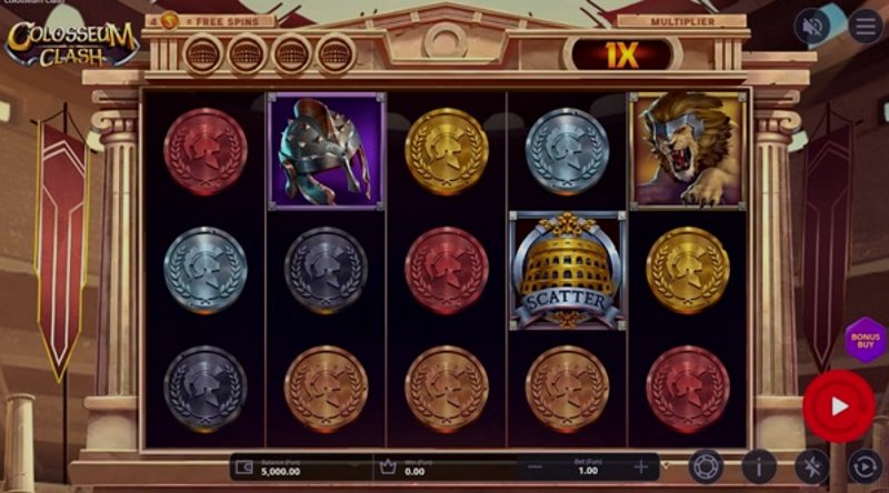 Play Colosseum Clash by Onetouch at 1Win Casino