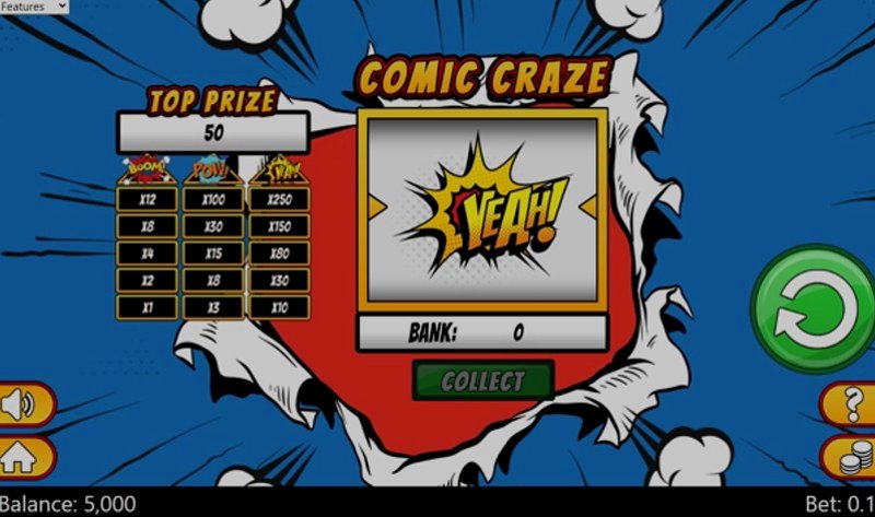 Play Comic Craze by Spinomenal at 1Win Casino