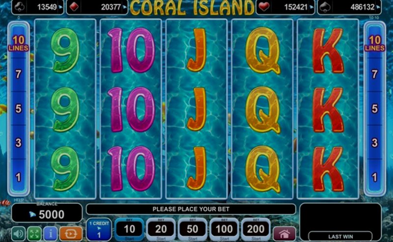 Play Coral Island by Amusnet Interactive at 1Win Casino