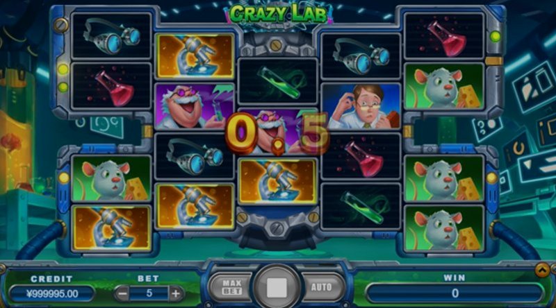 Play Crazy Lab by Caleta at 1Win Casino