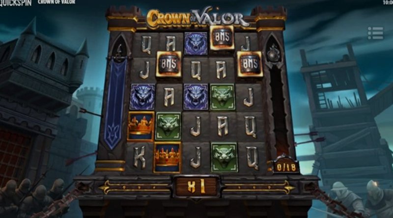 Play Crown of Valor by Quickspin at 1Win Casino