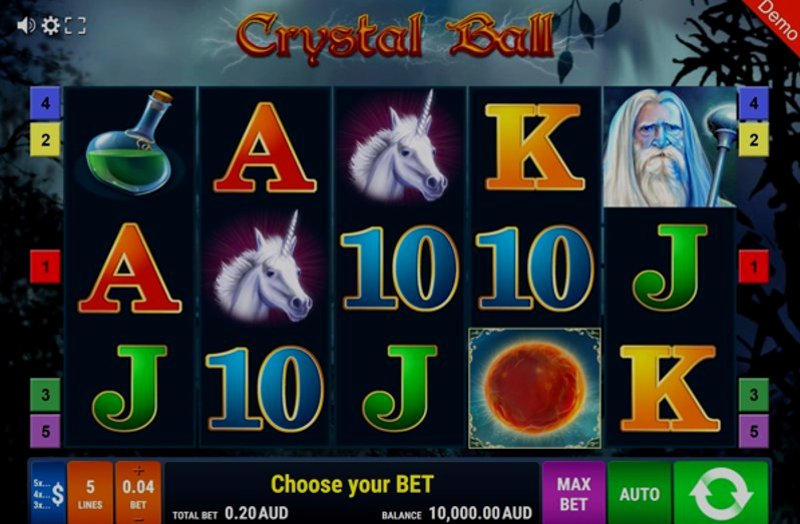 Play Crystal Ball by Gamomatgames at 1Win Casino