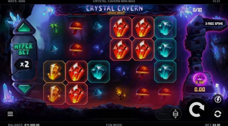 Play Crystal Cavern by Kalamba at 1Win Casino