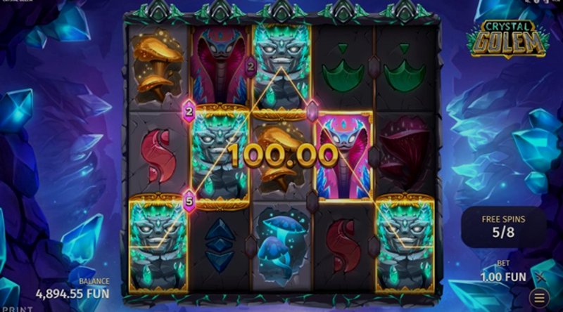 Play Crystal Golem by Relax at 1Win Casino