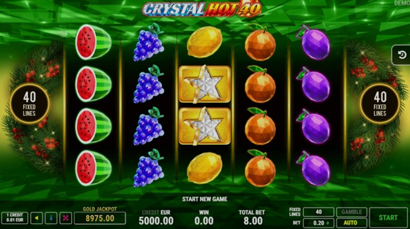 Play Crystal Hot 40 Christmas by Fazi at 1Win Casino