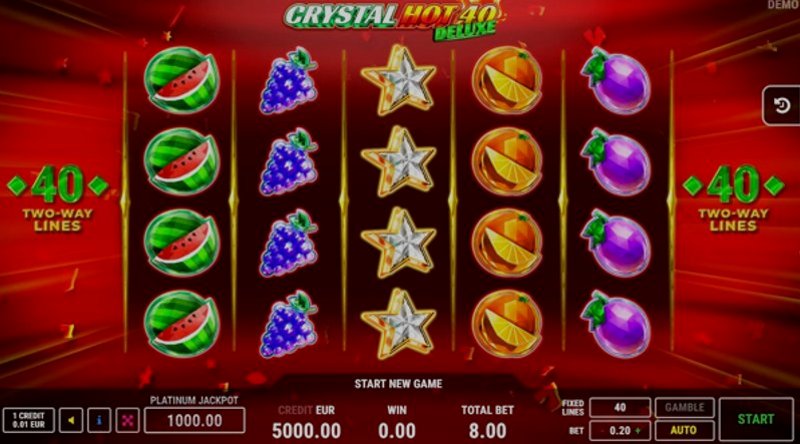 Play Crystal Hot 40 Deluxe by Fazi at 1Win Casino