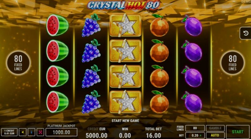 Play Crystal Hot 80 by Fazi at 1Win Casino