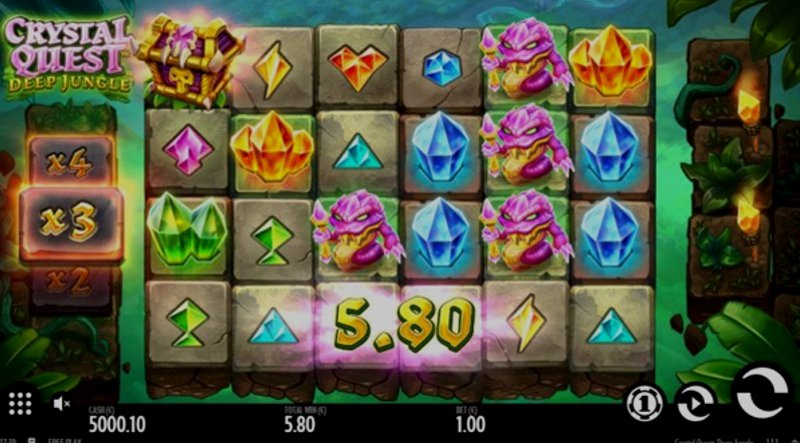 Play Crystal Quest: Deep Jungle by Thunderkick at 1Win Casino