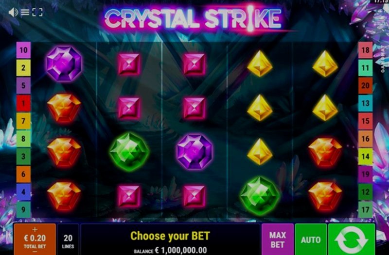 Play Crystal Strike by Gamomatgames at 1Win Casino