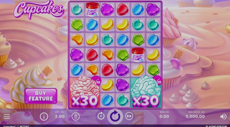 Play Cupcakes by Netent at 1Win Casino