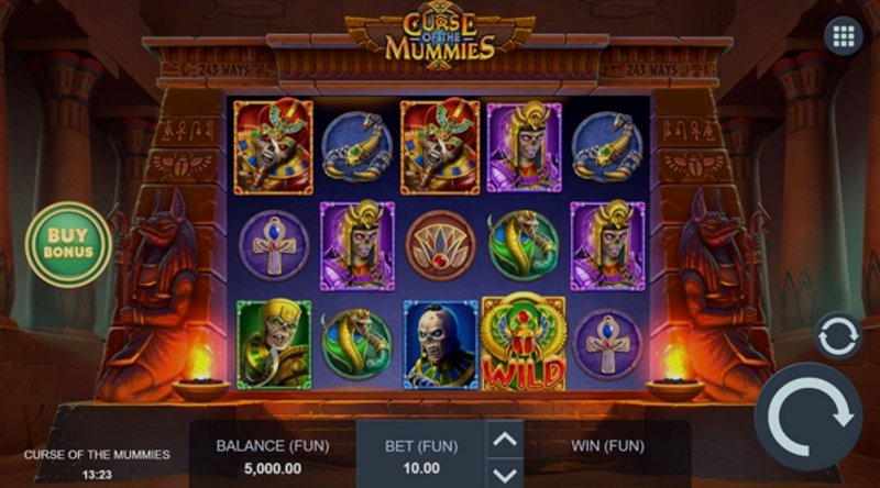 Play Curse of the Mummies by Relax at 1Win Casino