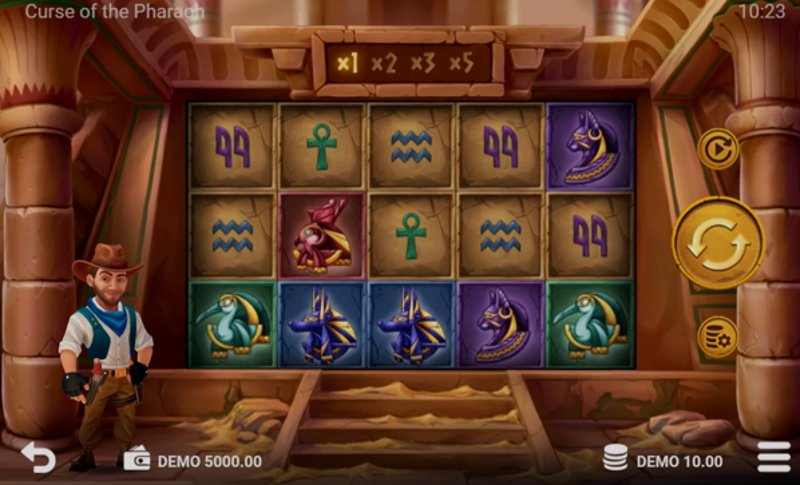 Play Curse of the Pharaoh by Evoplay at 1Win Casino