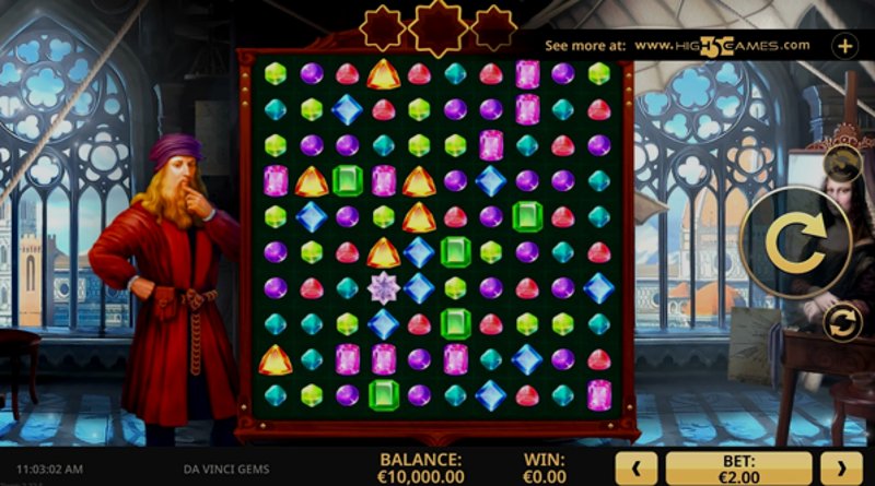 Play Da Vinci Gems by High5 at 1Win Casino