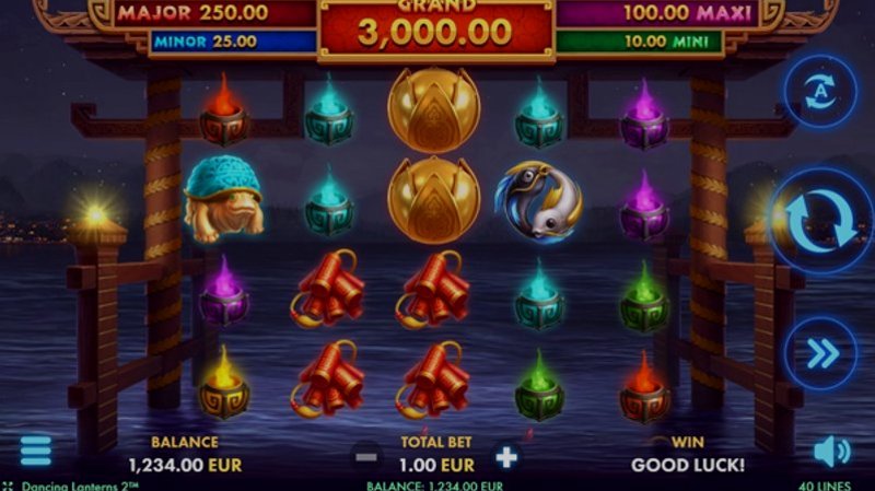 Play Dancing Lanterns 2 by Netgame at 1Win Casino