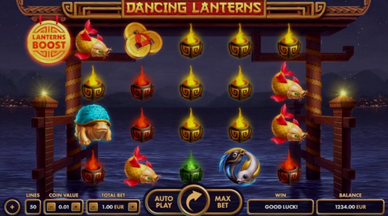 Play Dancing Lanterns by Netgame at 1Win Casino