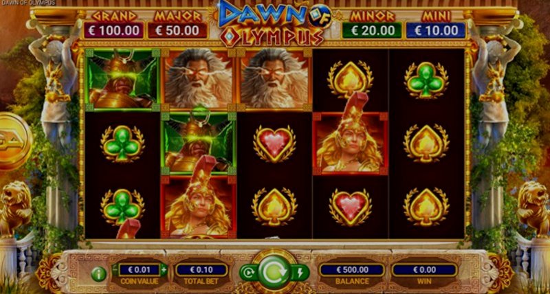 Play Dawn Of Olympus by Gameart at 1Win Casino