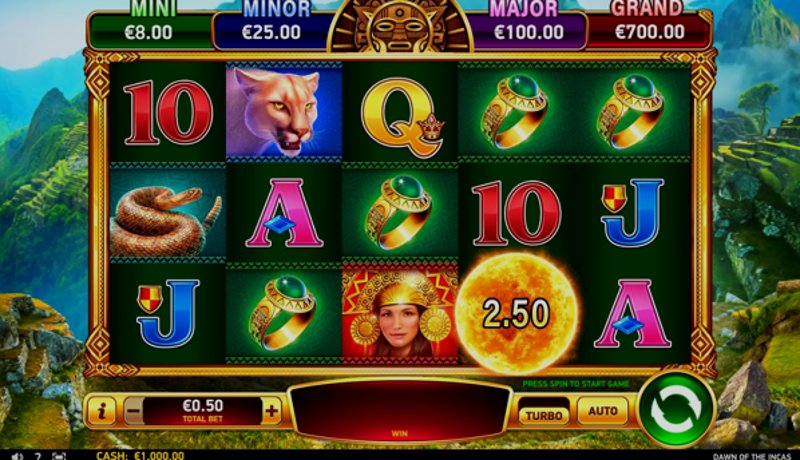 Play Dawn Of The Incas by Rubyplay at 1Win Casino