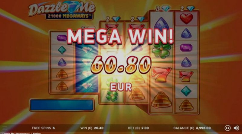 Play Dazzle Me by Netent at 1Win Casino