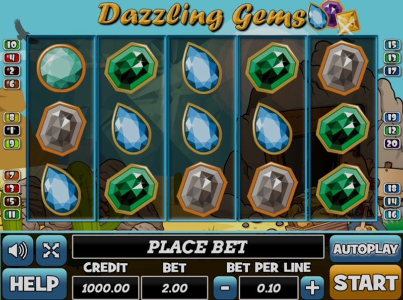 Play Dazzling Gems by Play Pearls at 1Win Casino