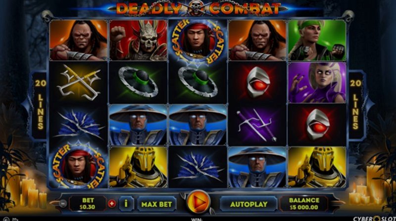 Play Deadly Combat by Cyberslots at 1Win Casino