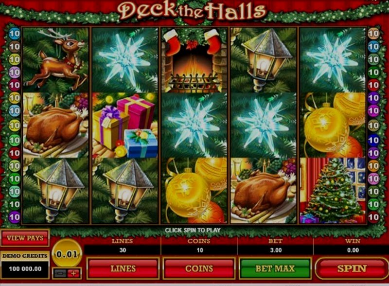 Play Deck the Halls by Microgaming at 1Win Casino