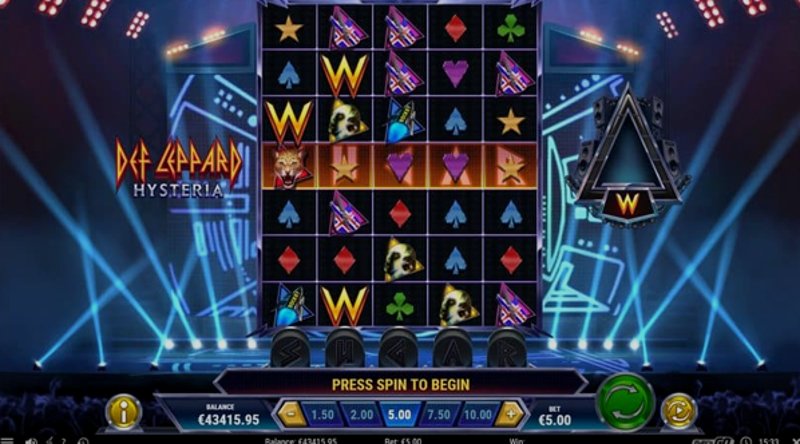 Play Def Leppard Hysteria by Playn Go at 1Win Casino