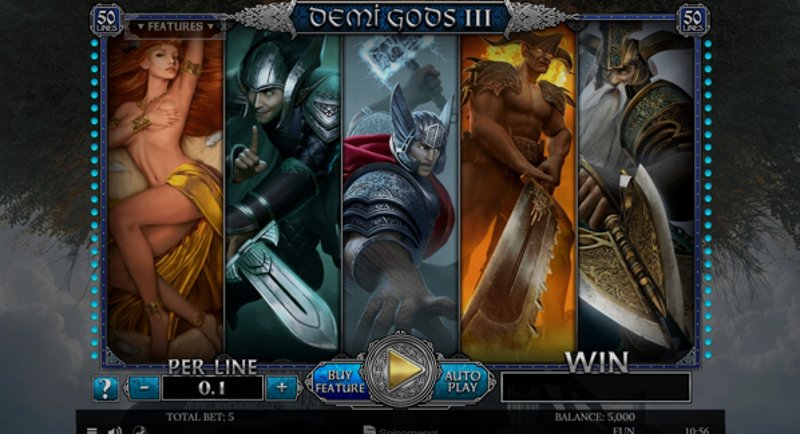 Play Demi Gods III by Spinomenal at 1Win Casino